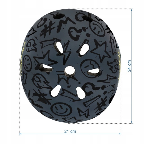 Kask ochronny Kidwell ORIX Plus Graffiti M rower hulajnoga