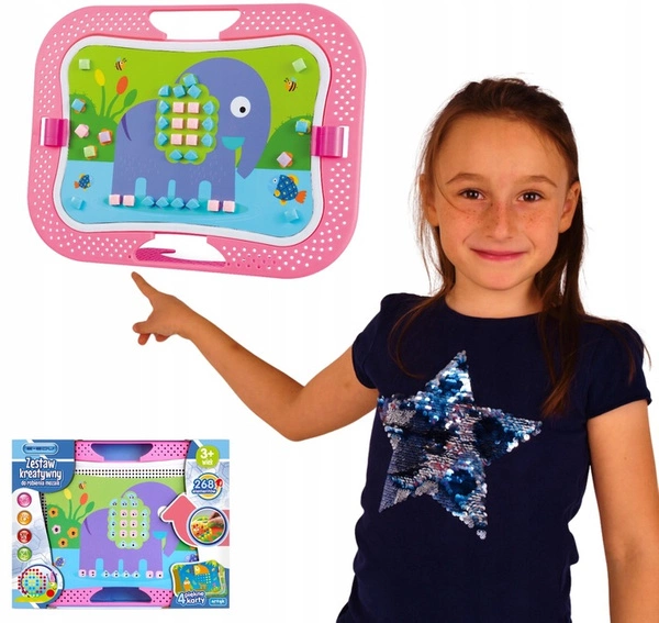 E-EDU Mozaika Pomysłowe Guziczki trening rączki układanka