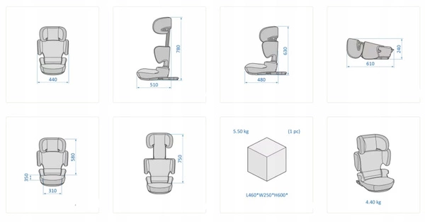 Fotelik samochodowy DISNEY ROAD FIX I-SIZE AUT MINNIE 100-150 cm isofix