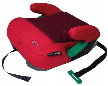 SORINO ERIS Fotelik BOOSTER Podstawka siedzisko ISOFIX czerwona 125-150 cm