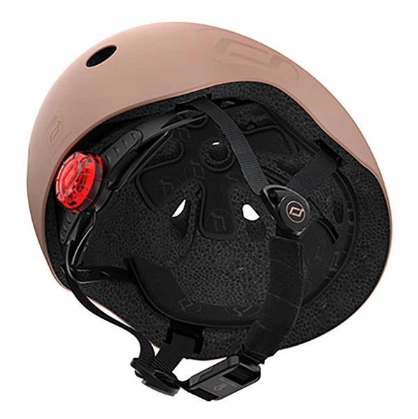 SCOOT AND RIDE KASK S-M dla dzieci regulacja kask rowerowy dziecięcy LED