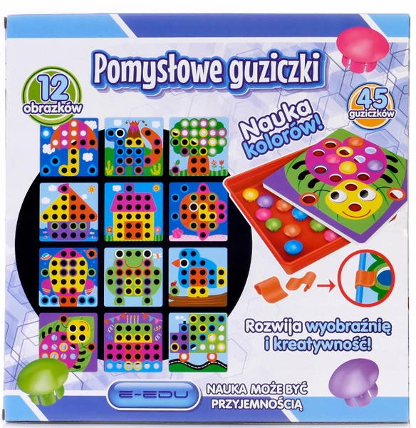 POMYSŁOWE GUZICZKI UKŁADANKA GUZICZKOWA MOZAIKA