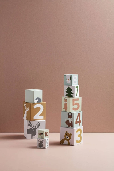 Kid's Concept - Kostki do układania papierowe 1-10 EDVIN