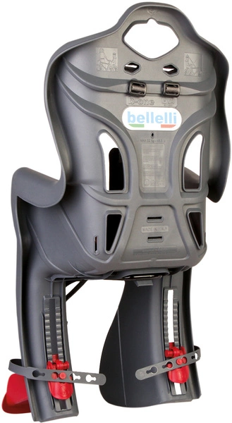 BELLELLI B-One Standard fotelik rowerowy na ramę szary
