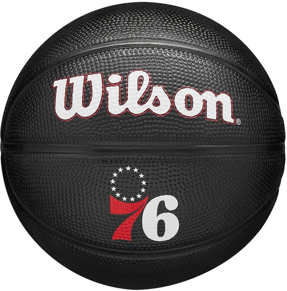 WILSON NBA Philadelphia 76ers Black 3 Mini Piłka do koszykówki