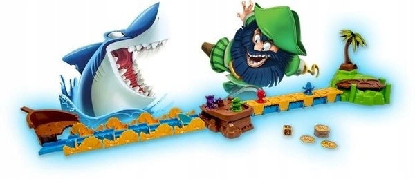 Spin Master gra planszowa Shark Mania Rekinomania zabawna dla całej rodziny