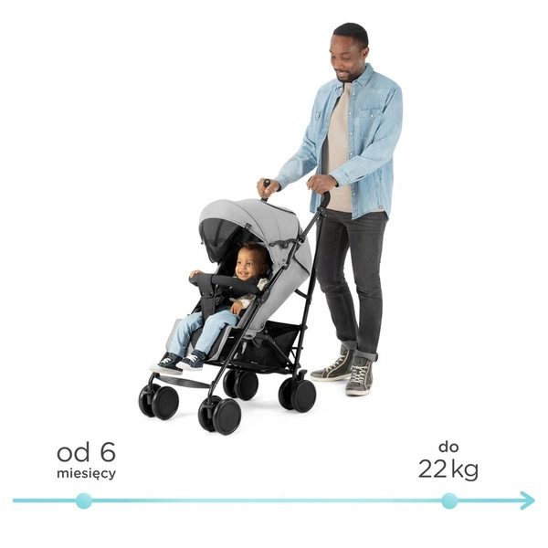 SIESTA Kinderkraft Wózek spacerowy parasolka 22 kg