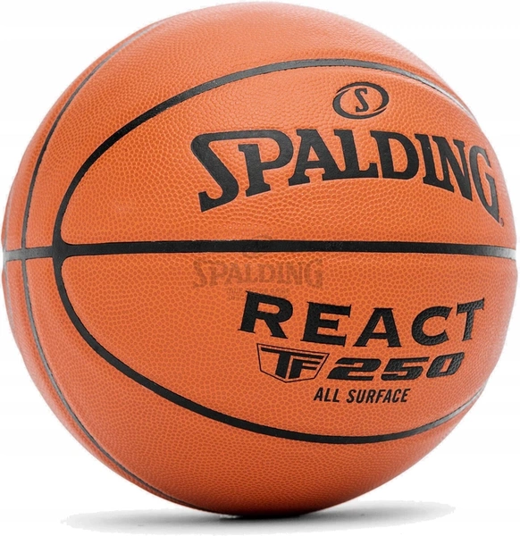 SPALDING TF250 7 Piłka do koszykówki skóra in/out