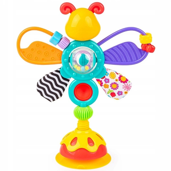 TULIFUN MOTYLEK przyssawka zabawka sensoryczna obrotowa grzechotka 30115