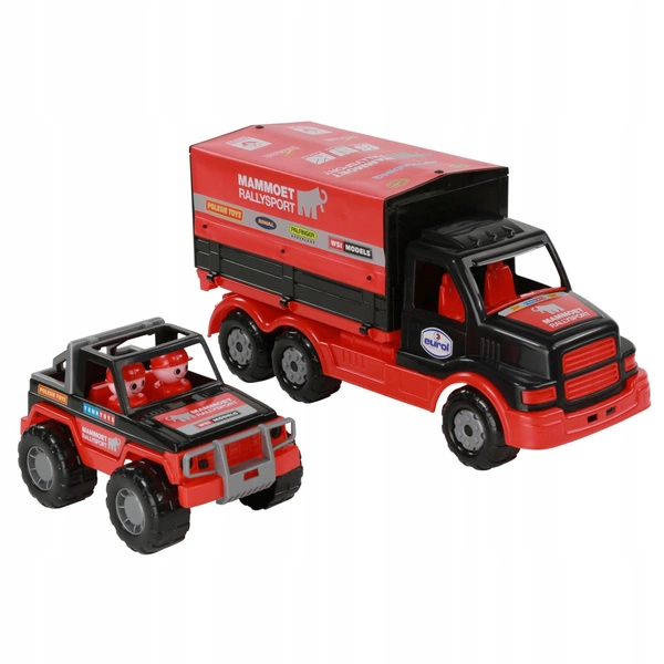 WADER MAMMOET CIĘŻARÓWKA z plandeką + JEEP QUAD