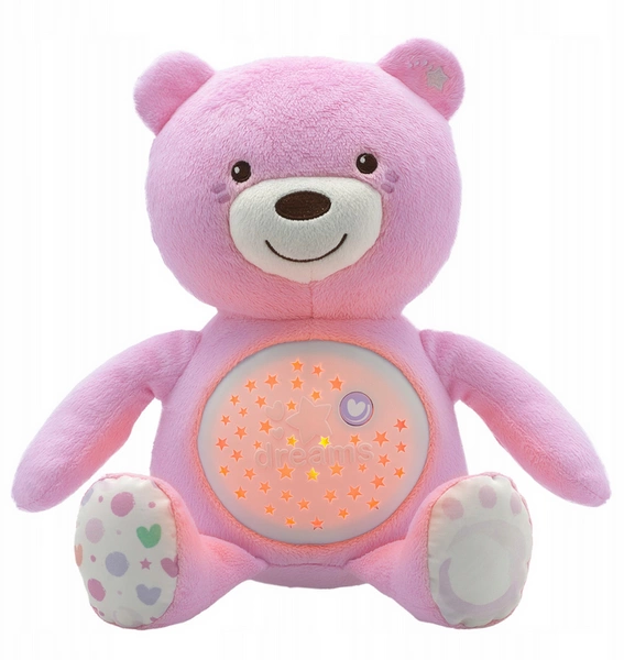 CHICCO MIŚ Pluszowy 3w1 projektor lampka kołysanki
