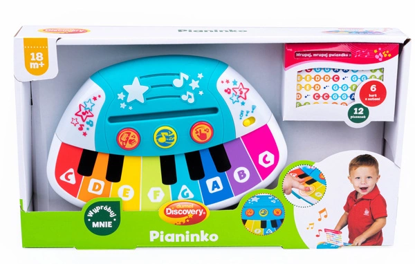 Dumel Pianinko interaktywne dotykowe + karty 2+