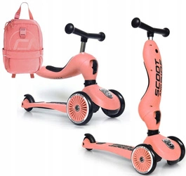 SCOOT AND RIDE HIGHWAYKICK 1 jeździk 2W1 hulajnoga + plecak