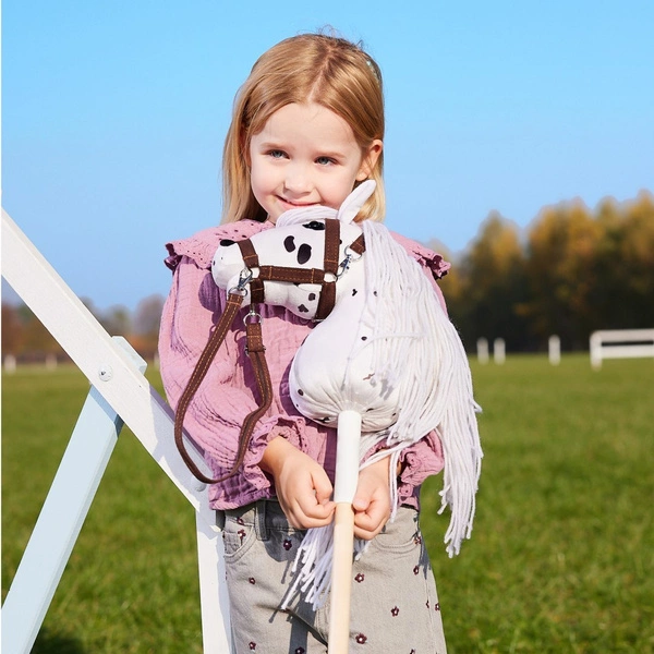 Hobby Horse A4 Koń na kiju Hoppihorse z lejcami akcesoria w zestawie