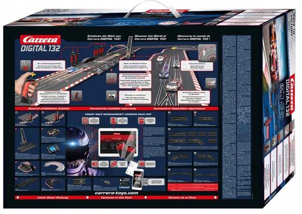 CARRERA GO Tor Samochodowy DIGITAL 132 Tor Race to Victory 8m +2 auta