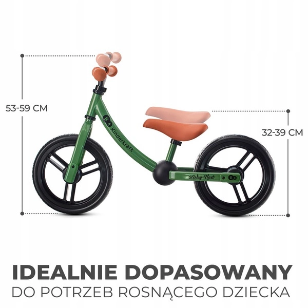 Rowerek biegowy Kinderkraft 2WAY NEXT 12"