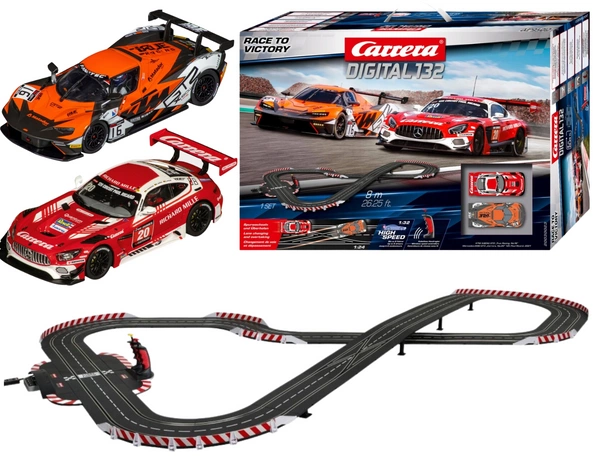 CARRERA GO Tor Samochodowy DIGITAL 132 Tor Race to Victory 8m +2 auta