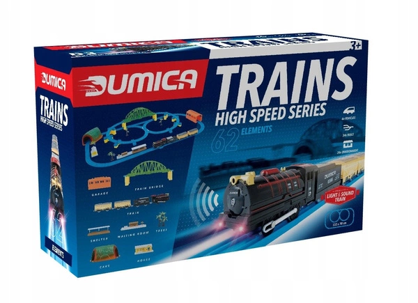 DUMICA Kolejka zestaw torów DELUXE D3 62el DU20333