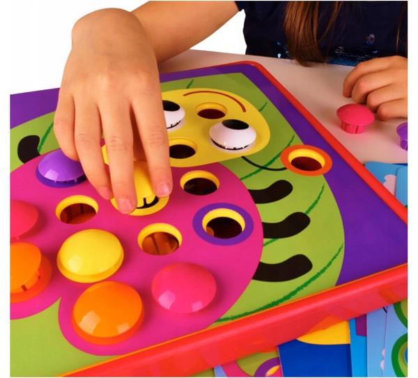 E-EDU układanka GUZICZKI księżniczki trening rączki