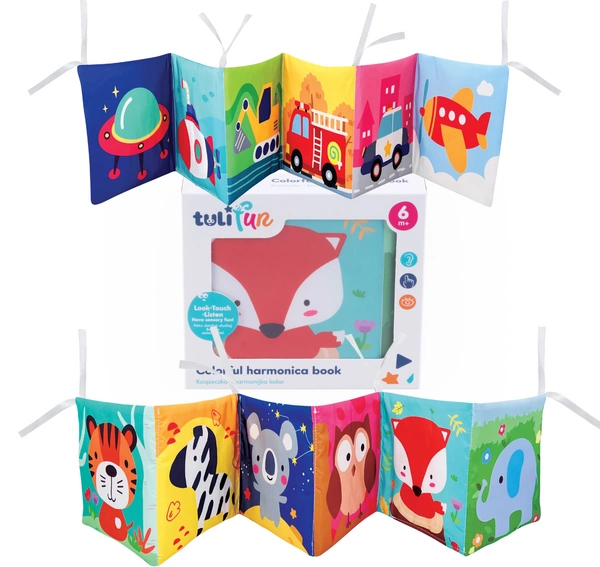 Dumel Tuli Fun Książeczka Harmonijka KOLOR sensoryczna