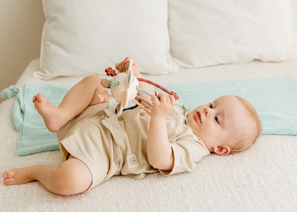 TULIFUN Zabawka sensoryczna ziemia kolorowe linki popit 10m+