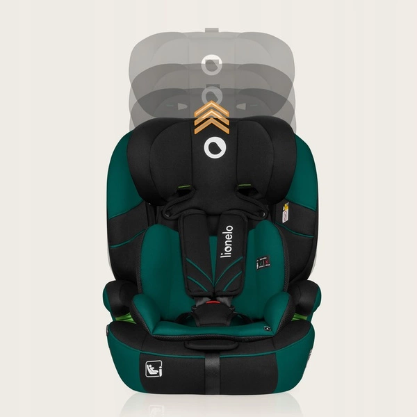 Fotelik samochodowy 76-150cm szerokie siedzisko 9-36kg Lionelo LEVI I-SIZE