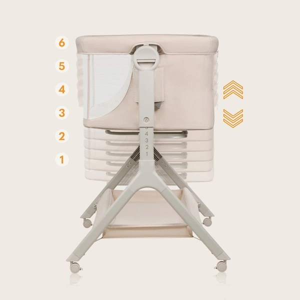 LIONELO LEONIE PLUS 3w1 Łóżeczko dostawne kołyska niemowlęce