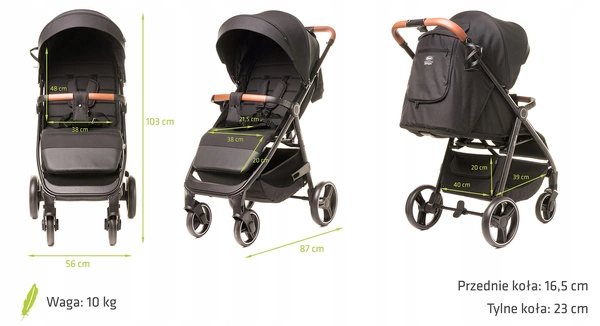 4BABY Stinger XXIII Wózek spacerowy lekki składany