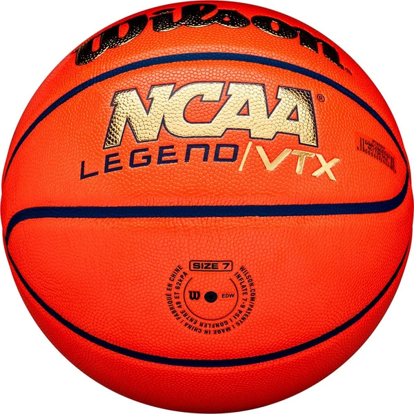 WILSON NCAA Legend VTX Gold Piłka do koszykówki 7 skóra