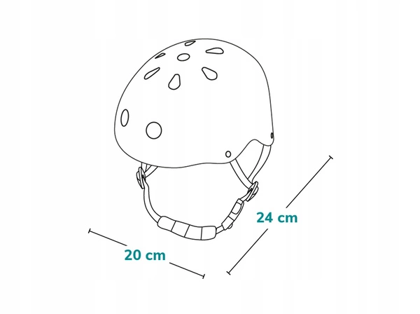 LIONELO kask dziecięcy z regulacją i miękką wyściółką na podbródek