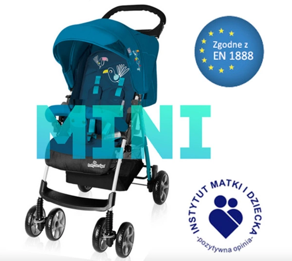 BABY DESIGN Wózek Spacerowy MINI Spacerówka LEKKI