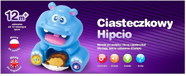 DUMEL Ciasteczkowy Hipcio Interaktywny Liczy 42297