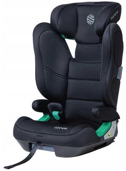 Fotelik samochodowy SORINO CERES Isofix I-SIZE 15-36kg 100-150 cm czarny