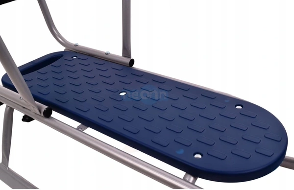 ADBOR Piccolino Sanki Metalowe z popychaczem i oparciem srebrne