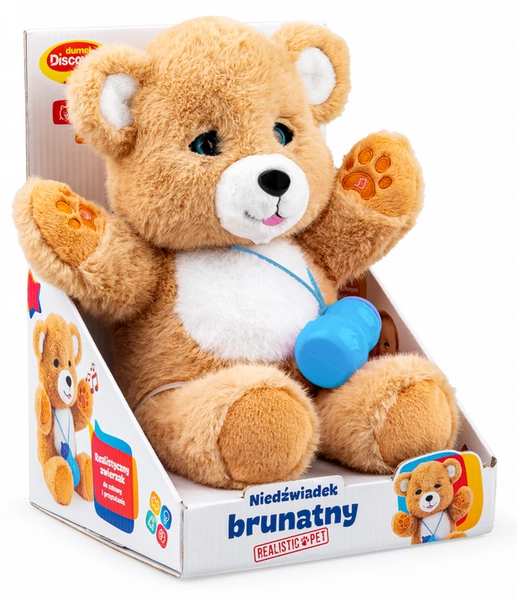 Interaktywny Niedźwiadek Brunatny Dumel Discovery z czujnikiem dotyku nagrywa powtarza miś