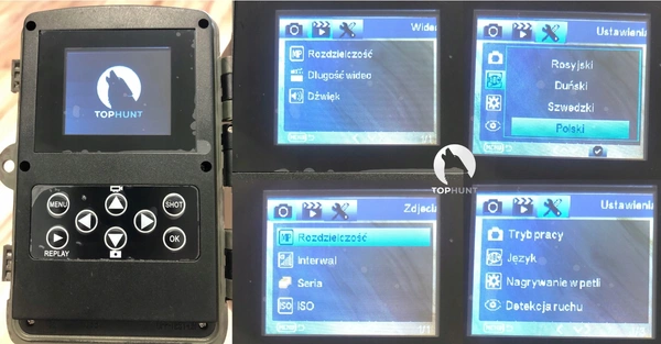 TopHunt HC-800A Fotopułapka Kamera Leśna FHD PL