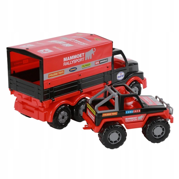 WADER MAMMOET CIĘŻARÓWKA z plandeką + JEEP QUAD