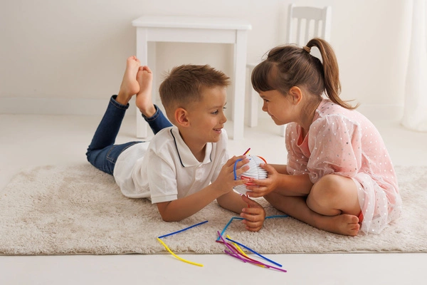 Dumel kolorowa przeplatanka zabawka logiczna kreatywna dla dzieci