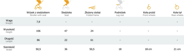 ESPIRO FUEL miejski wózek spacerówka lekki zwrotny