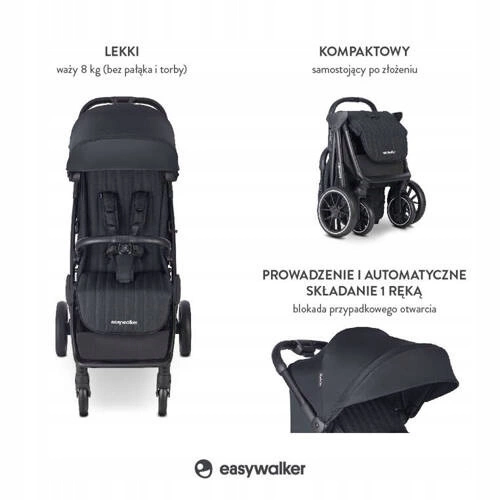EASYWALKER Wózek Spacerowy JACKEY 2 MODEL XL spacerówka lekki