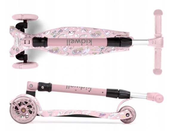 KIDWELL Vento hulajnoga trójkołowa balansowa LED