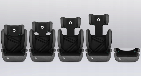 LIONELO HUGO Fotelik Samochodowy I-SIZE 100-150 cm ISOFIX