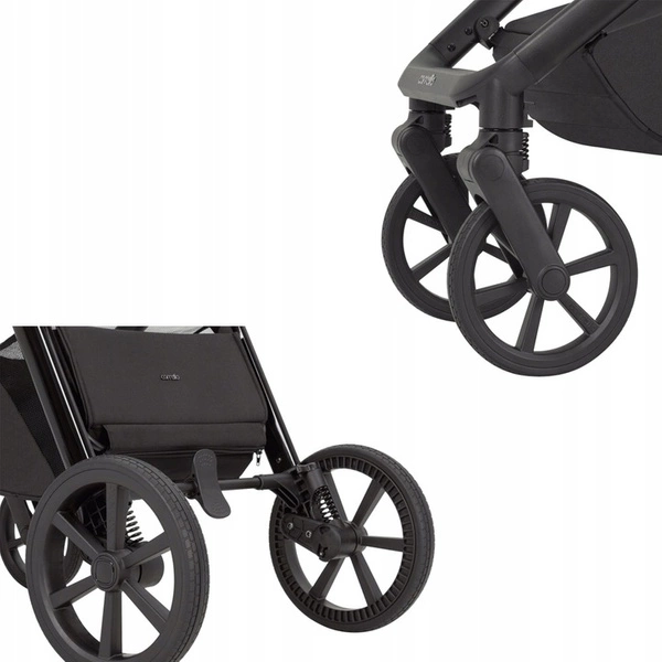 Carrello Omega Plus gondola spacerówka wózek zestaw 2w1 Meteor Grey
