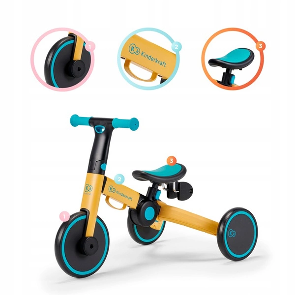 Rowerek biegowy 2 lata 3w1 Kinderkraft 4Trike