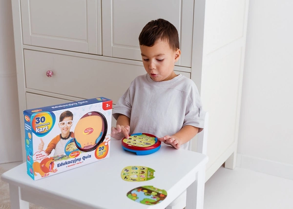 Dumel Edukacyjny QUIZ konsola nauka zabawa karty