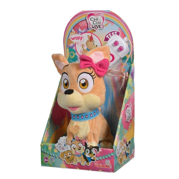 CHI CHI LOVE Piesek sterowany szczeka biega 25 cm