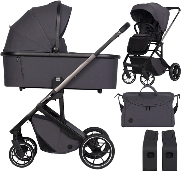 Cavoe Moi Plus 2W1 wózek spacerowy z gondolą + torba + adaptery