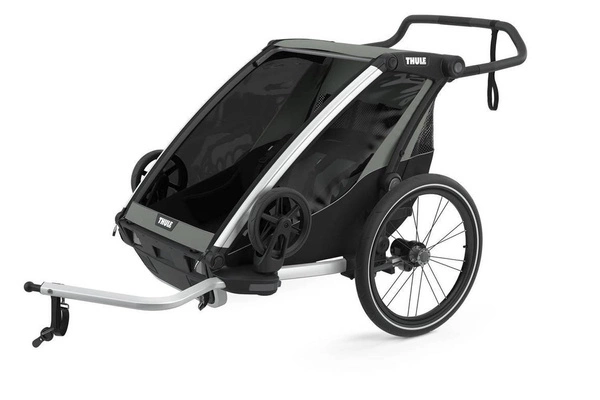 Przyczepka rowerowa dla dziecka - THULE Chariot Lite 2 - Agave-Black