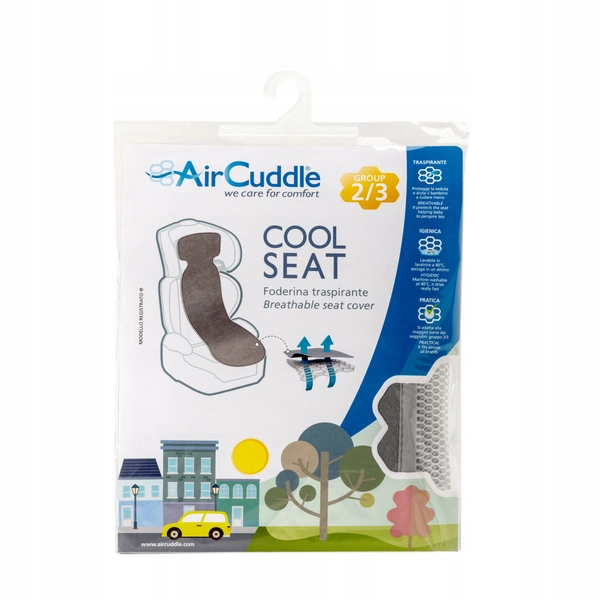 AirCuddle Cool Seat uniwersalna oddychająca mata wkładka antypotowa do fotelików 15-36 kg