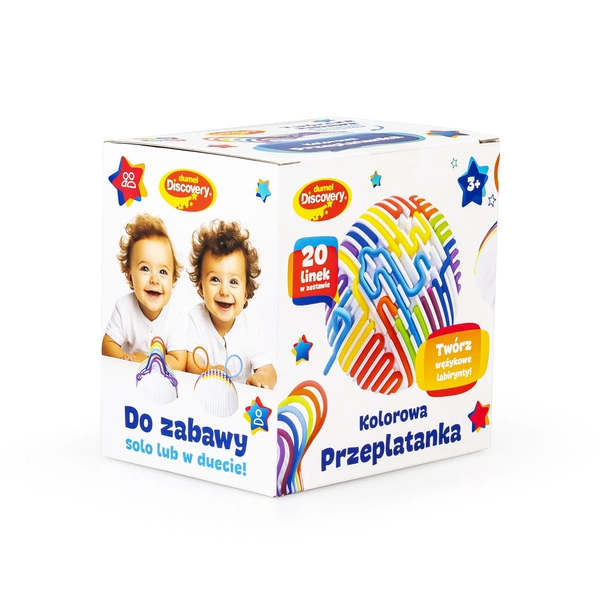 Dumel kolorowa przeplatanka zabawka logiczna kreatywna dla dzieci